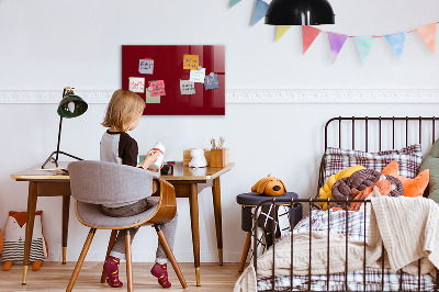Tableau magnétique enfant Couleur bordeaux