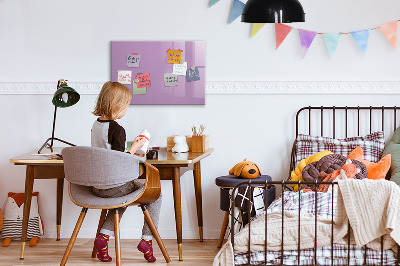 Tableau magnétique enfant Couleur lilas