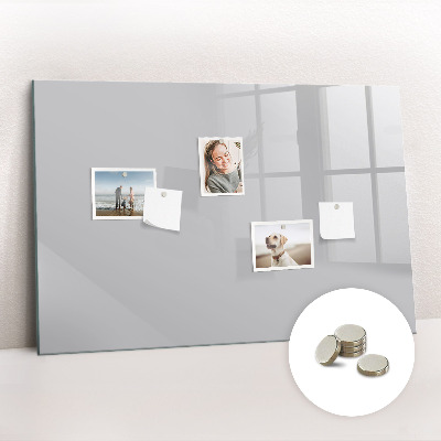 Tableau aimanté horizontal Couleur gris clair
