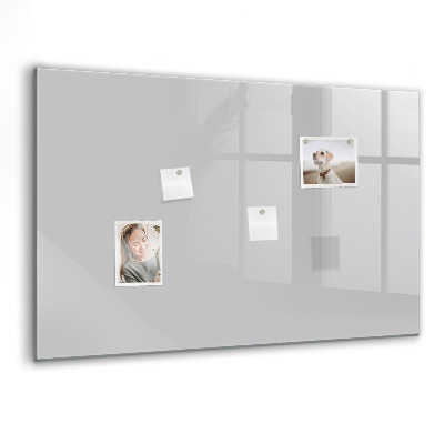 Tableau aimanté horizontal Couleur gris clair