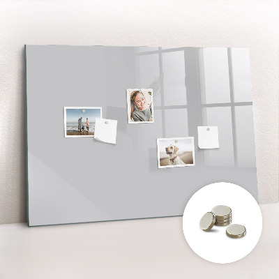 Tableau aimanté horizontal Couleur gris clair