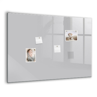 Tableau aimanté horizontal Couleur gris clair