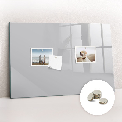 Tableau aimanté horizontal Couleur gris clair