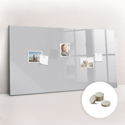 Tableau aimanté horizontal Couleur gris clair