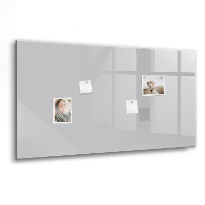 Tableau aimanté horizontal Couleur gris clair