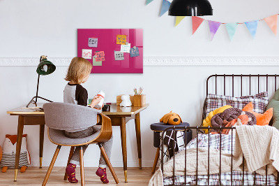 Tableau magnétique enfant Couleur rose intense
