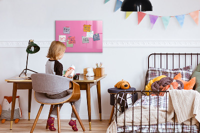 Tableau magnétique enfant Couleur rose