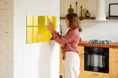 Tableau magnétique enfant Couleur jaune clair