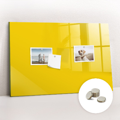 Tableau magnétique enfant Couleur jaune clair