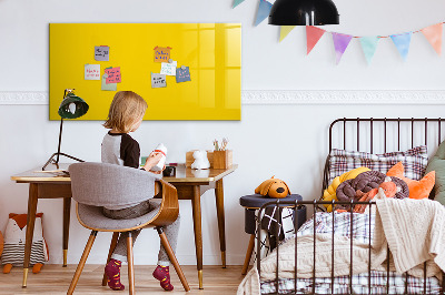 Tableau magnétique enfant Couleur jaune clair
