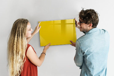 Tableau magnétique enfant Couleur jaune clair