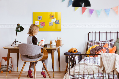 Tableau magnétique enfant Couleur jaune clair
