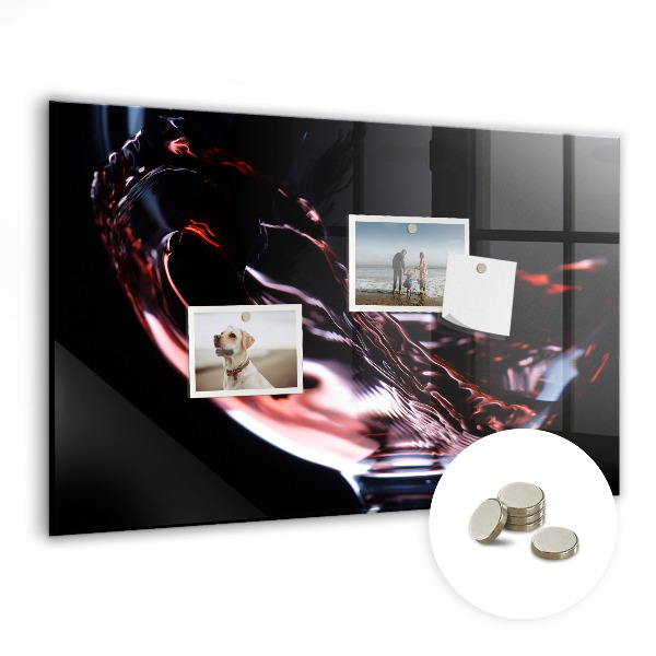 Tableau aimanté horizontal Un verre de vin