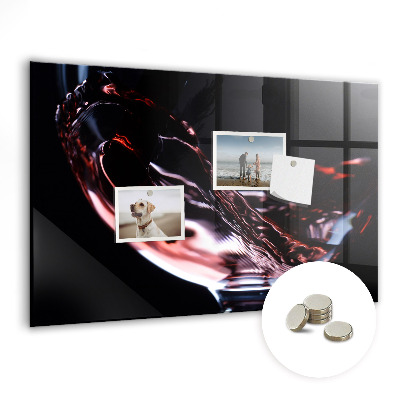 Tableau aimanté horizontal Un verre de vin
