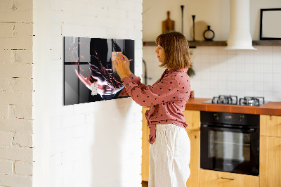 Tableau aimanté horizontal Un verre de vin