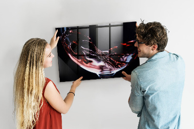 Tableau aimanté horizontal Un verre de vin
