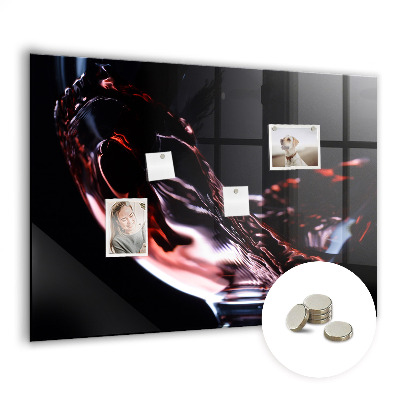 Tableau aimanté horizontal Un verre de vin