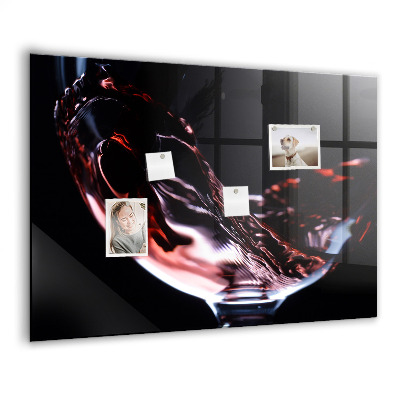 Tableau aimanté horizontal Un verre de vin