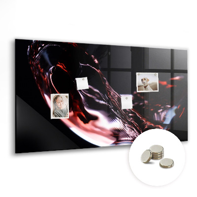 Tableau aimanté horizontal Un verre de vin