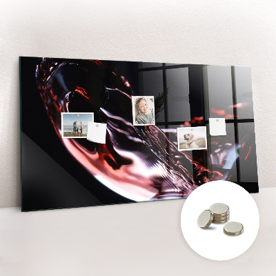 Tableau aimanté horizontal Un verre de vin