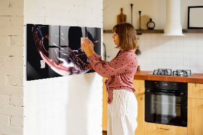 Tableau aimanté horizontal Un verre de vin