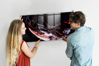 Tableau aimanté horizontal Un verre de vin