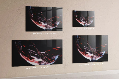 Tableau aimanté horizontal Un verre de vin