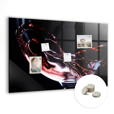 Tableau aimanté horizontal Un verre de vin