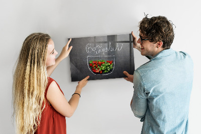 Tableau aimanté horizontal Inscription Bon appétit