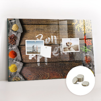 Tableau mural magnétique L'inscription bon appétit