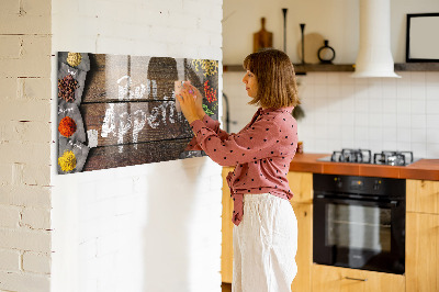 Tableau mural magnétique L'inscription bon appétit