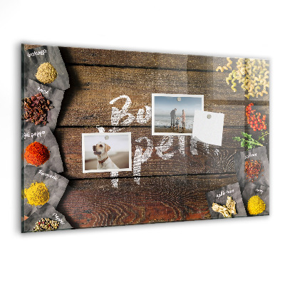 Tableau mural magnétique L'inscription bon appétit
