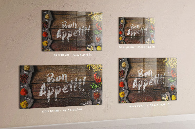 Tableau mural magnétique L'inscription bon appétit