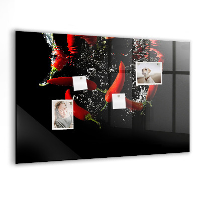 Tableau pour magnet Poivrons dans l'eau