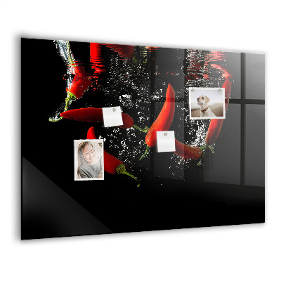 Tableau pour magnet Poivrons dans l'eau