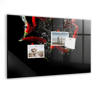 Tableau pour magnet Poivrons dans l'eau
