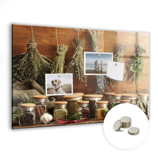 Tableau aimanté horizontal Épices