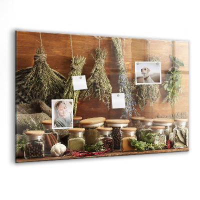 Tableau aimanté horizontal Épices
