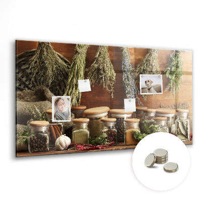 Tableau aimanté horizontal Épices