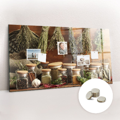 Tableau aimanté horizontal Épices