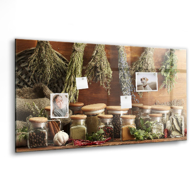 Tableau aimanté horizontal Épices