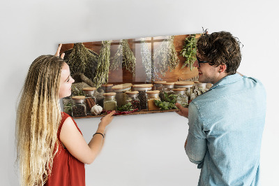 Tableau aimanté horizontal Épices