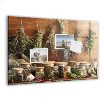Tableau aimanté horizontal Épices