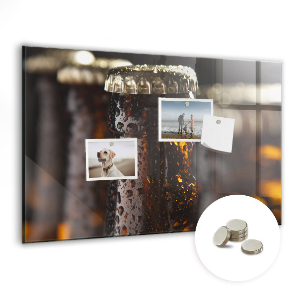 Tableau pour magnet Bouteilles en verre