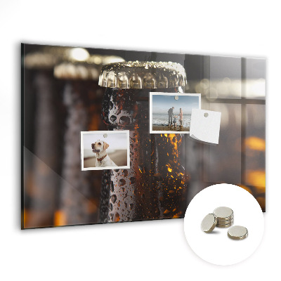 Tableau pour magnet Bouteilles en verre