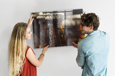 Tableau pour magnet Bouteilles en verre