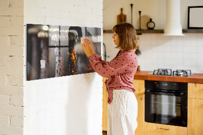 Tableau pour magnet Bouteilles en verre