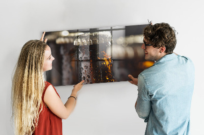 Tableau pour magnet Bouteilles en verre
