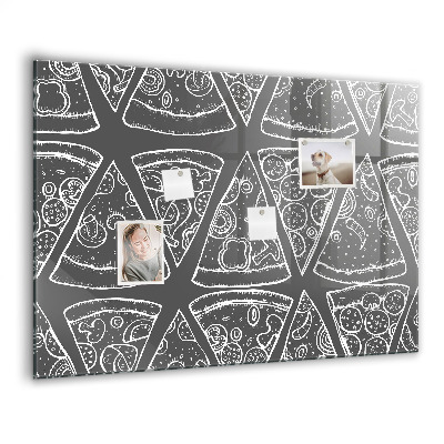 Tableau aimanté horizontal Pizza peinte