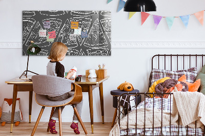 Tableau aimanté horizontal Pizza peinte